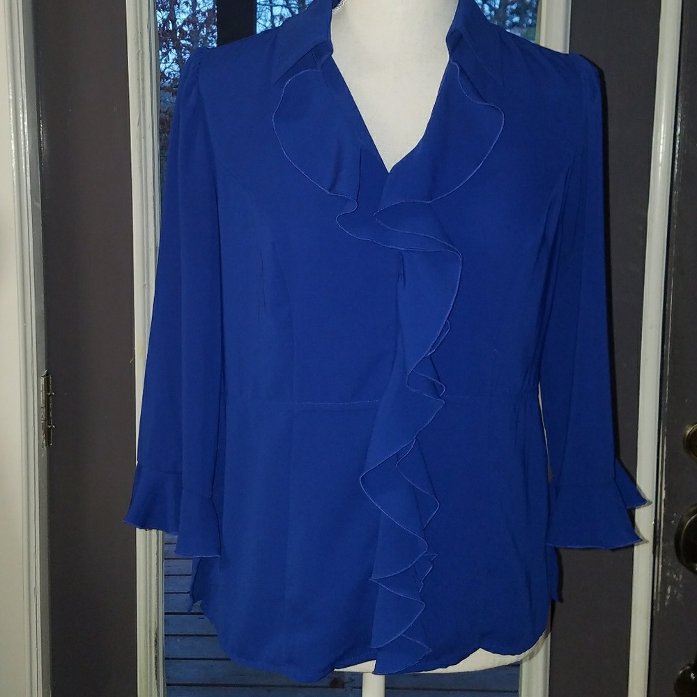 Kathy Che Blue Blouse